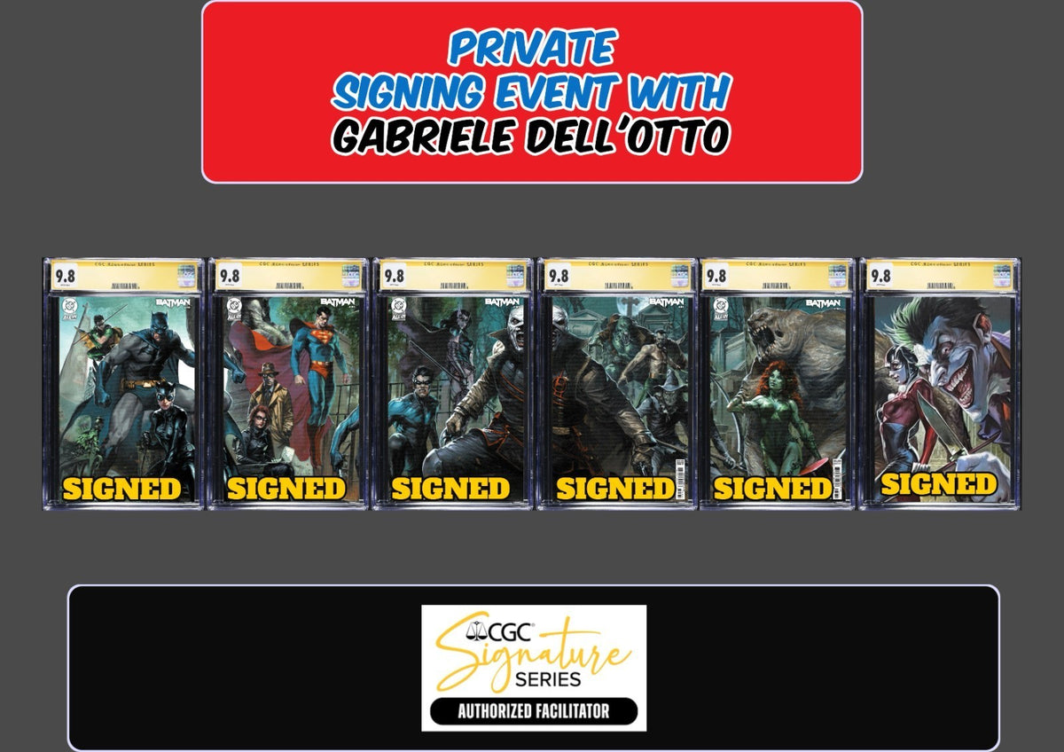 BATMAN #158-163 CONNECTING SET CGC SS PRIVATE SIGNING GABRIELE DELL'OTTO PRESALE