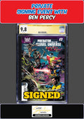 PREDATOR KILLS MARVEL UNIVERSE #2 MAIN CGC SS 9.8 BEN PERCY SIGNED PRESALE