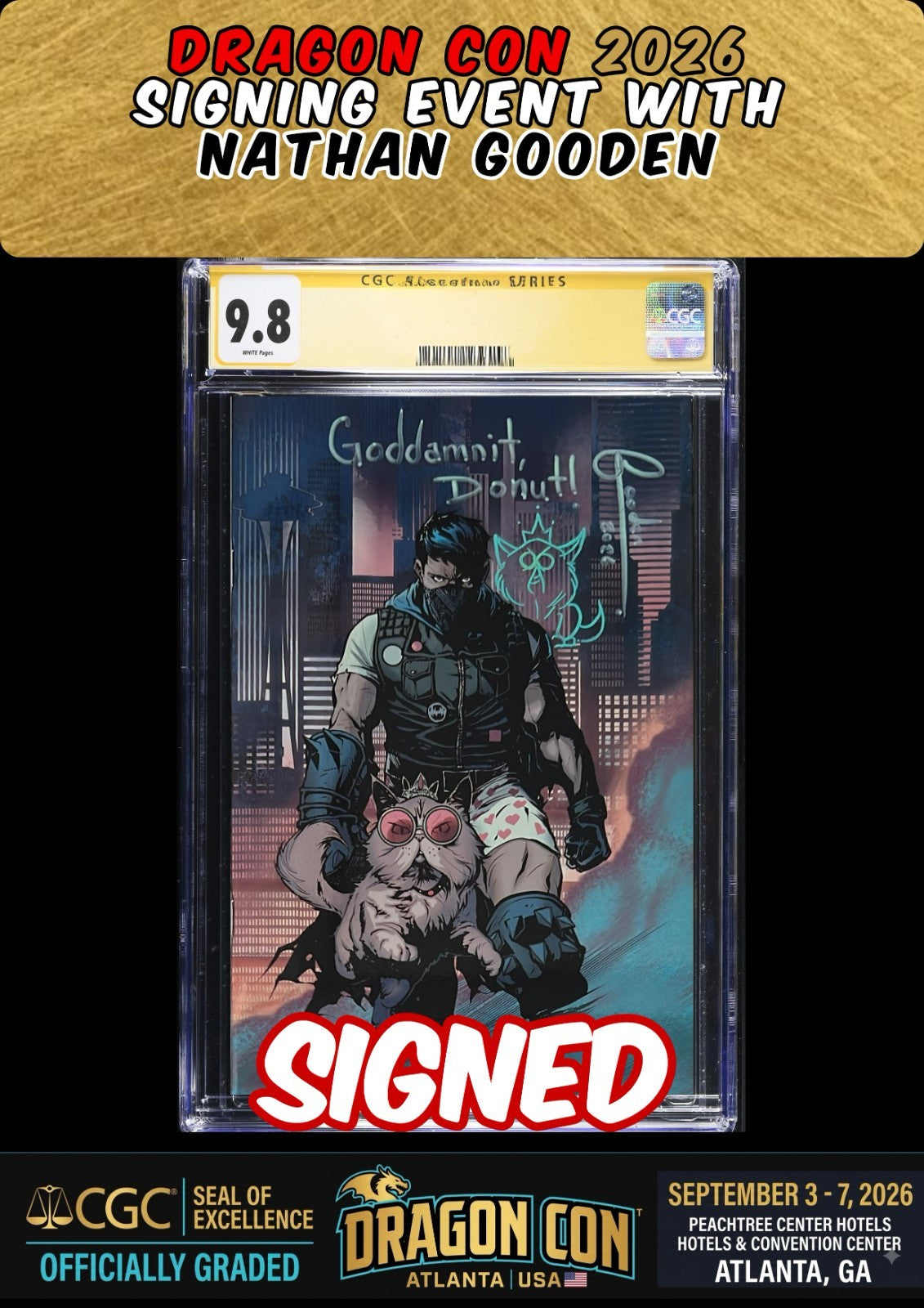 DUNGEON CRAWLER CARL SPECIAL EDITION #0 NATHAN GOODEN CGC SS 9.8 SIGNED PRESALE
