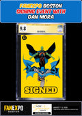 JUSTICE LEAGUE UNLIMITED #20 VARIANT CGC SS 9.8 DAN MORA SIGNED FANEXPO PRESALE