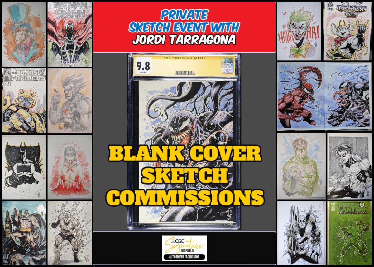 Jordi Tarragona Original Sketch • Custom Commission - On Blank Cover - CGC/RAW