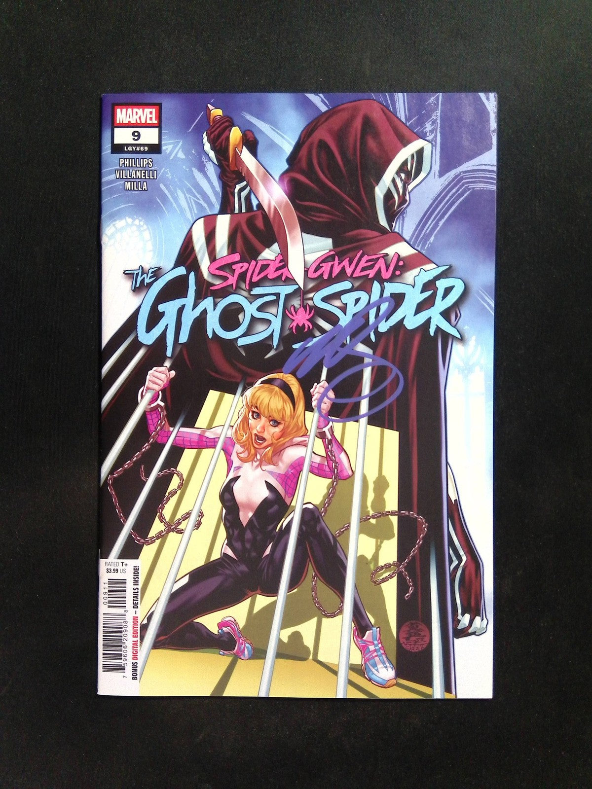 SPIDER-GWEN GHOST-SPIDER #9  MARVEL 2024   SIGNED BY MARK BROOKS W/ COA