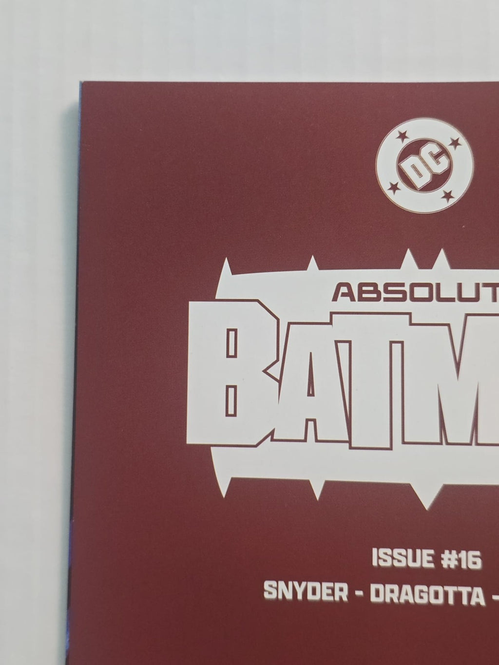 ABSOLUTE BATMAN #15 EXCLUSIVE 2X SIGNED DAN QUINTANA/SCOTT SNYDER COA 1000 LTD