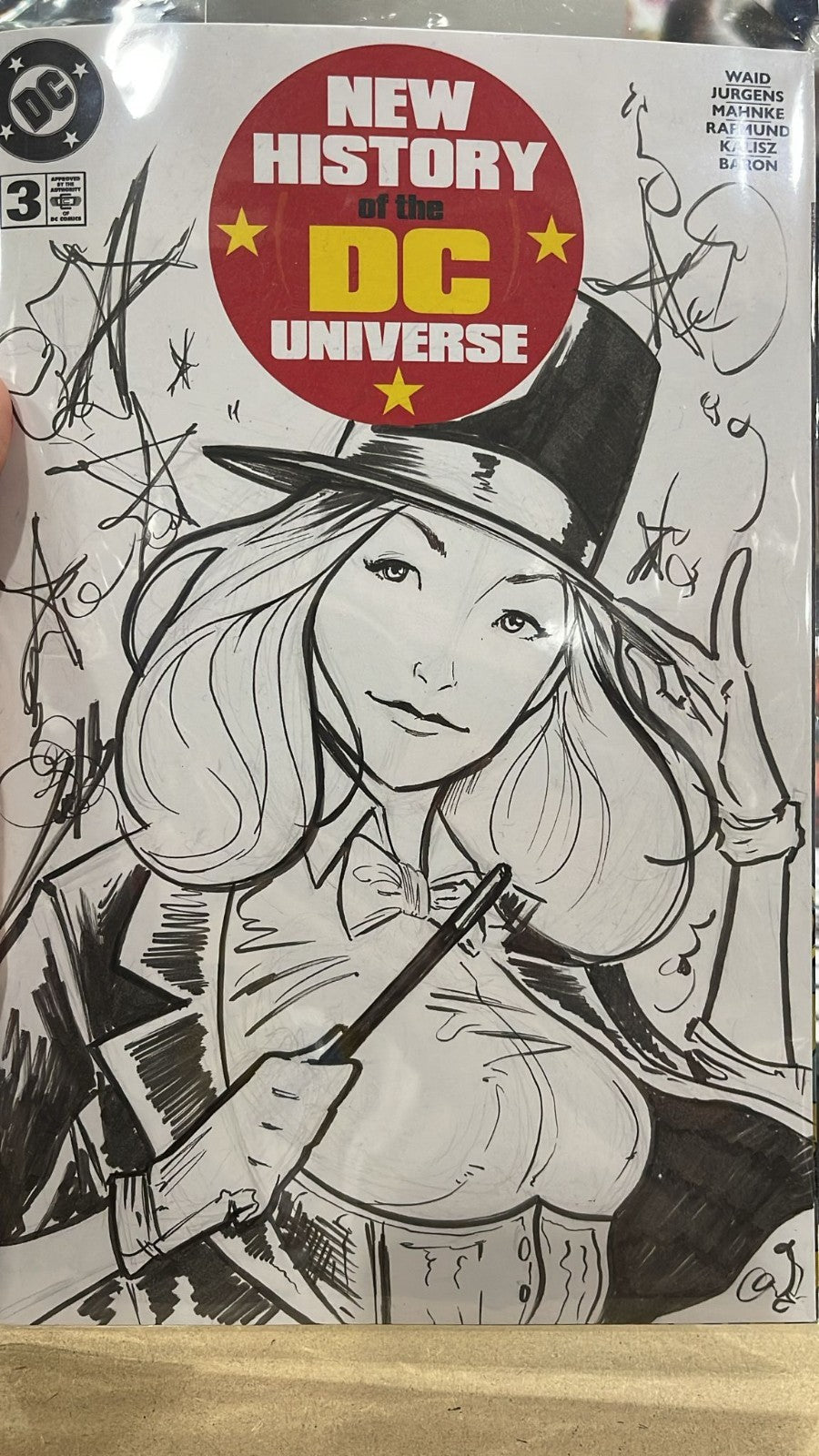 Juanjo Lopez Original Sketch • Custom Commission - On Blank Cover - CGC/RAW