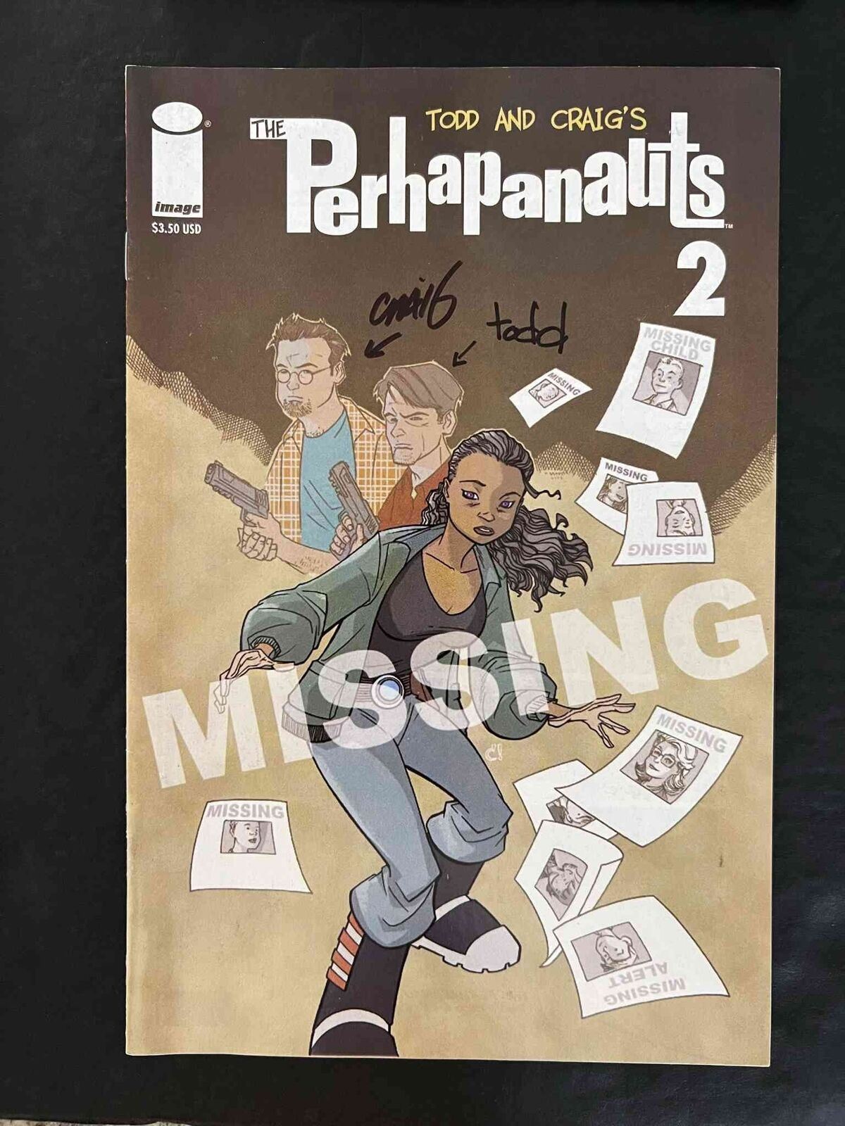 Perhapanauts #2 (2Nd Series) Image 2008 Vf+ Signed Craig Rousseau & Todd Dezago