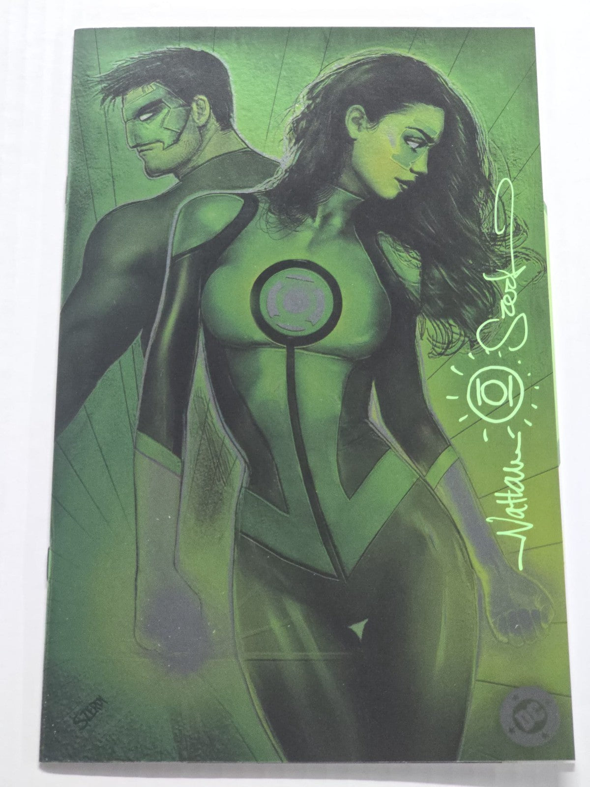 GREEN LANTERN CORPS #1 FOIL VARIANT NATHAN SZERDY SIGNED W/COA NM