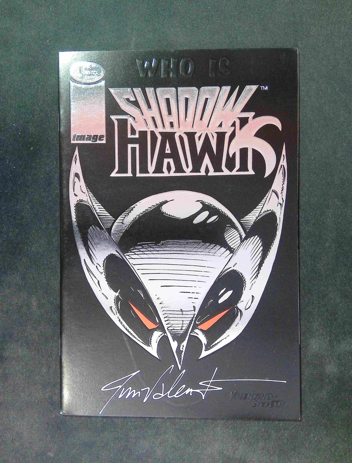 Shadowhawk #1  IMAGE Comics 1992 VF+  Signed By Jim Valentino