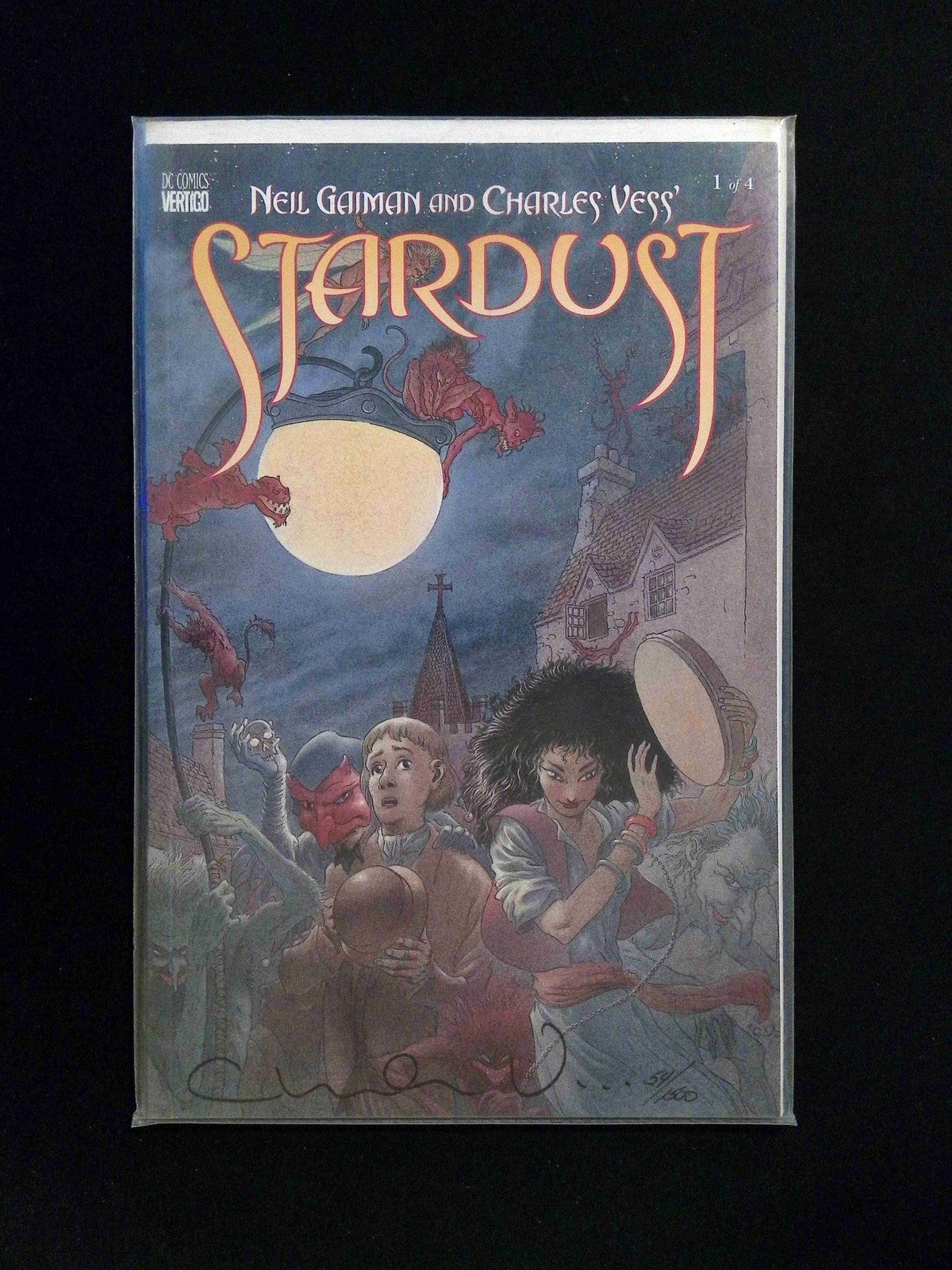 Stardust  #1DF.SIGNED  DC-VERTIGO Comics 1997 NM+  Signed By CHARLES VESS COA
