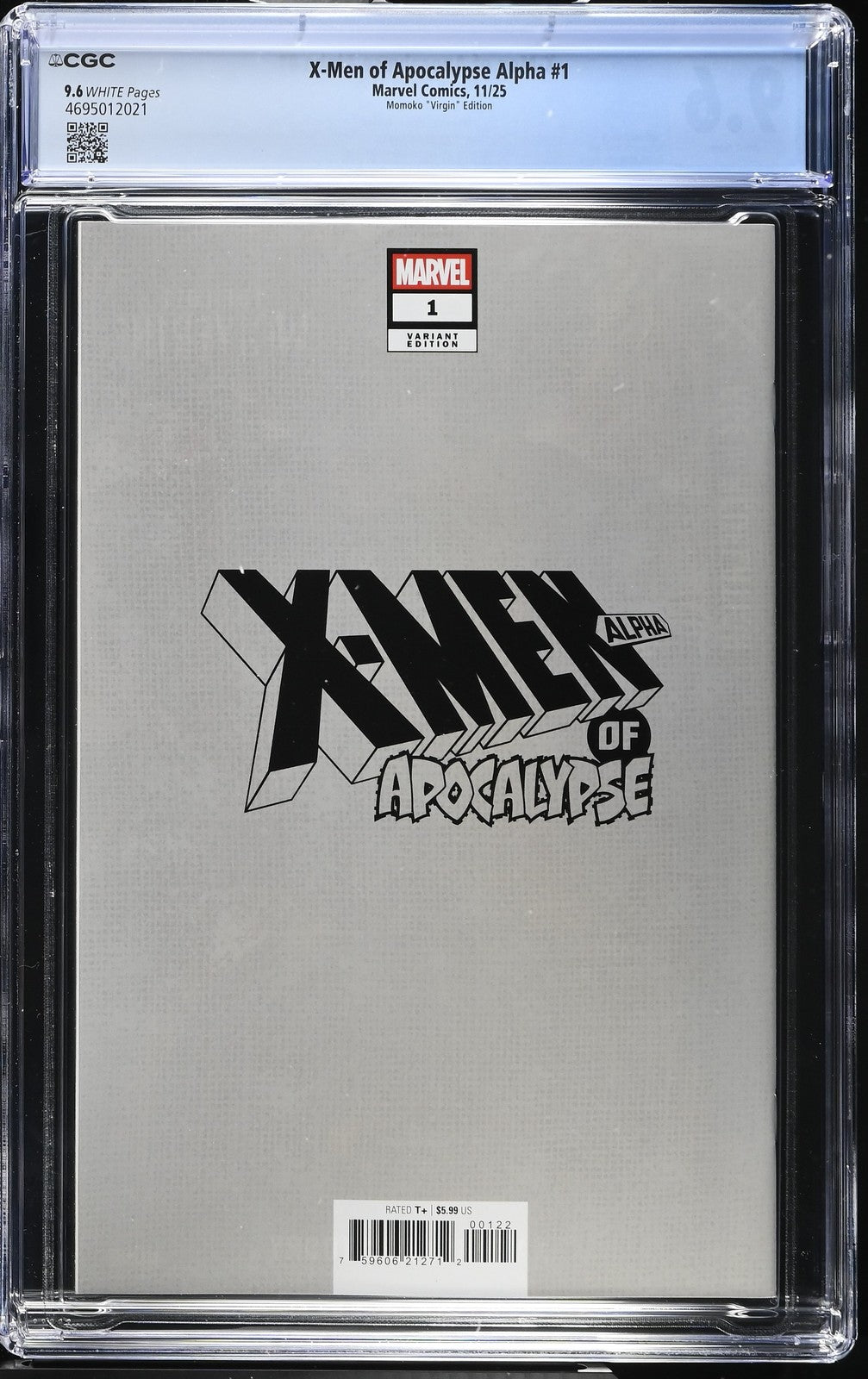 X-MEN OF APOCALYPSE ALPHA #1 MARVEL 2025 PEACH MOMOKO 1:100 VIRGIN CGC 9.6