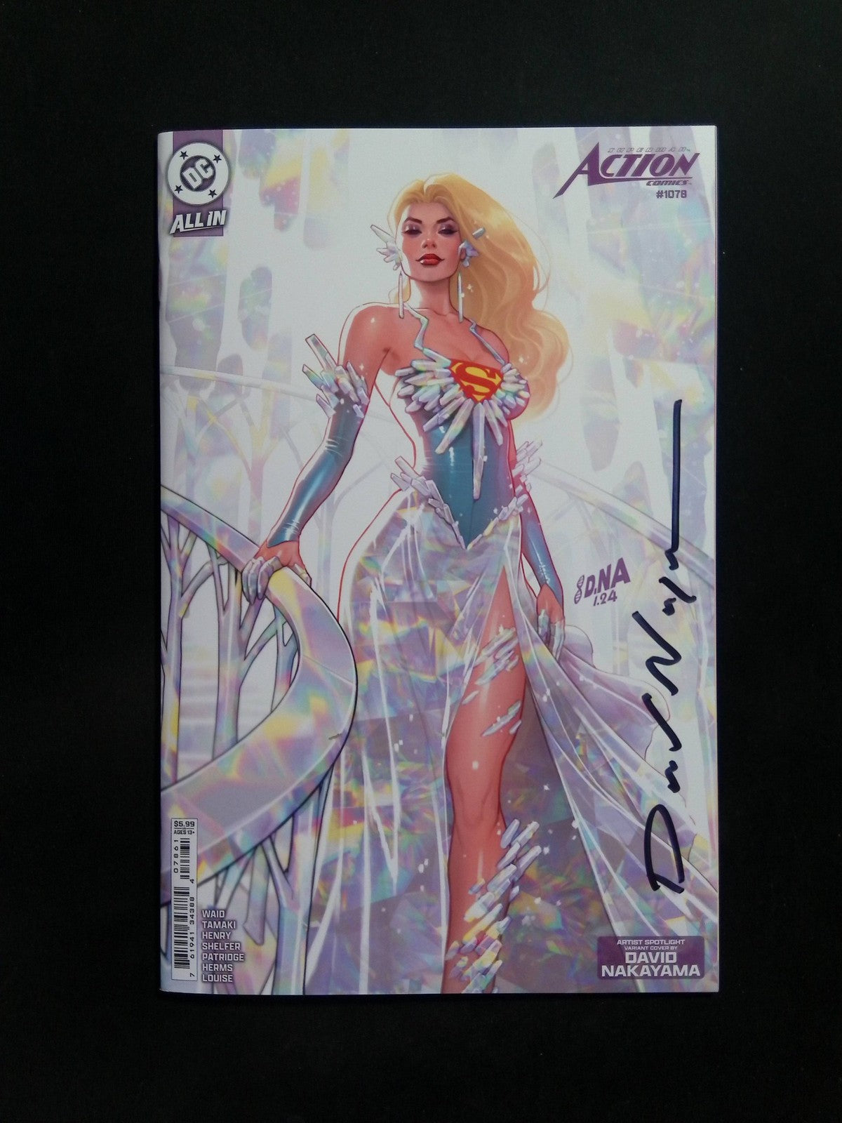 ACTION COMICS #1078 VARIANT DC Comics 2024 SIGNED BY DAVID NAKAYAMA W/ COA