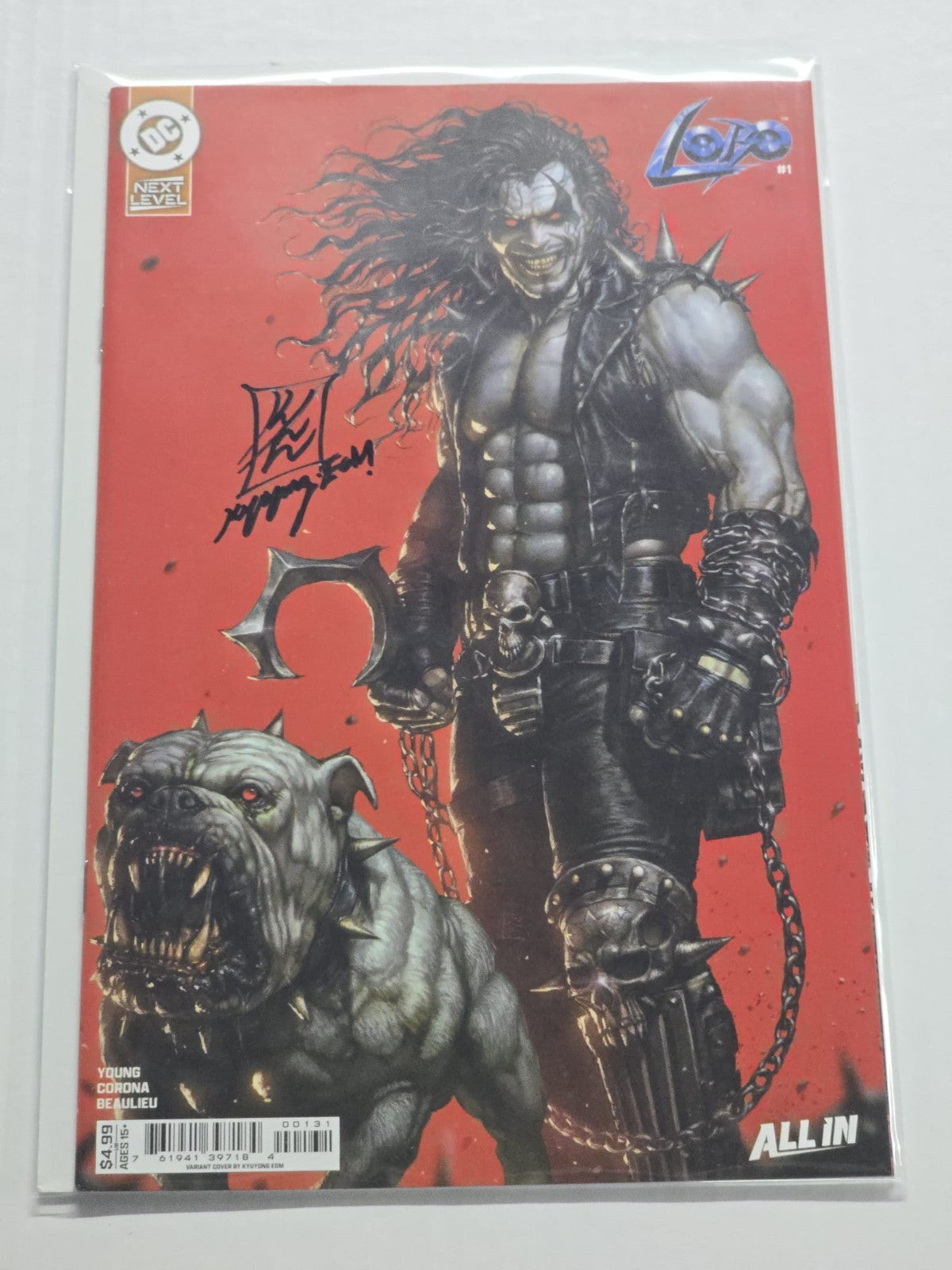 LOBO #1 DC COMICS 2026 VARIANT KYUYONG EOM SIGNED W/COA NM (4)