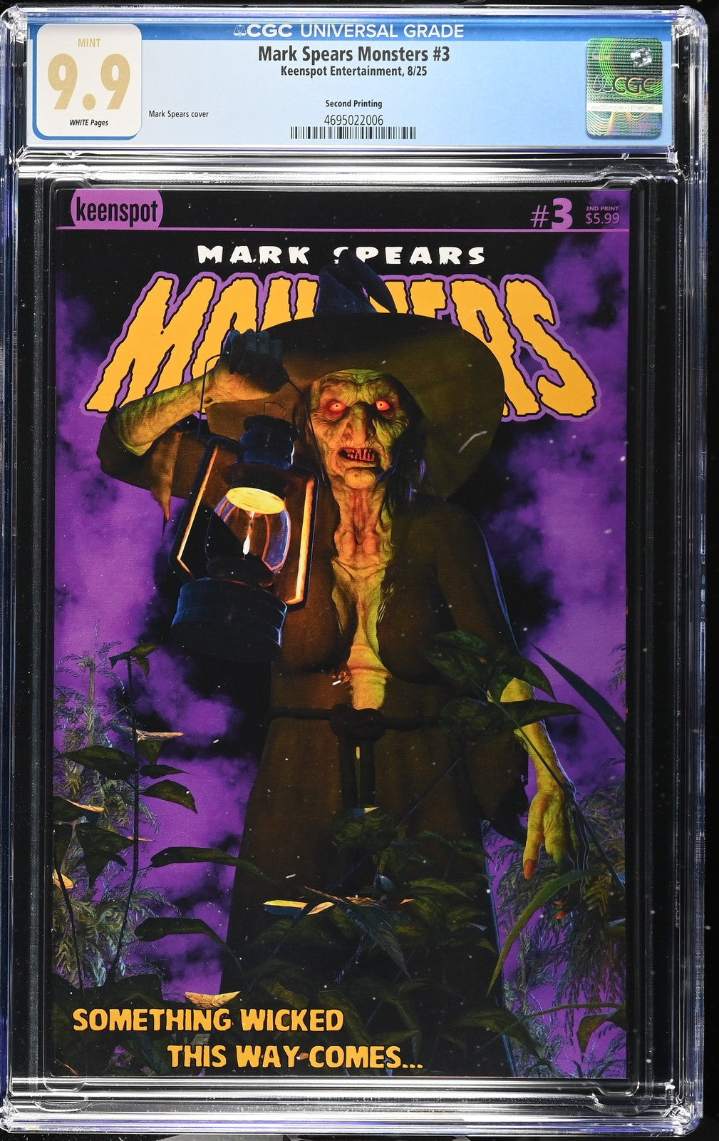 MARK SPEARS MONSTERS #3 KEENSPOT 2ND PRINT SOMETHING WICKED CGC 9.9 NOT 9.8 MINT