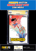 JUSTICE LEAGUE UNLIMITED #20 FLORES CGC SS 9.8 DAN MORA SIGNED FANEXPO PRESALE