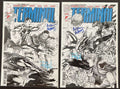 TERMINAL #1 ASHCAN 2X SIGNED DAVID FINCH/ARTHUR ADAMS EXCLUSIVE SET NM W/COA