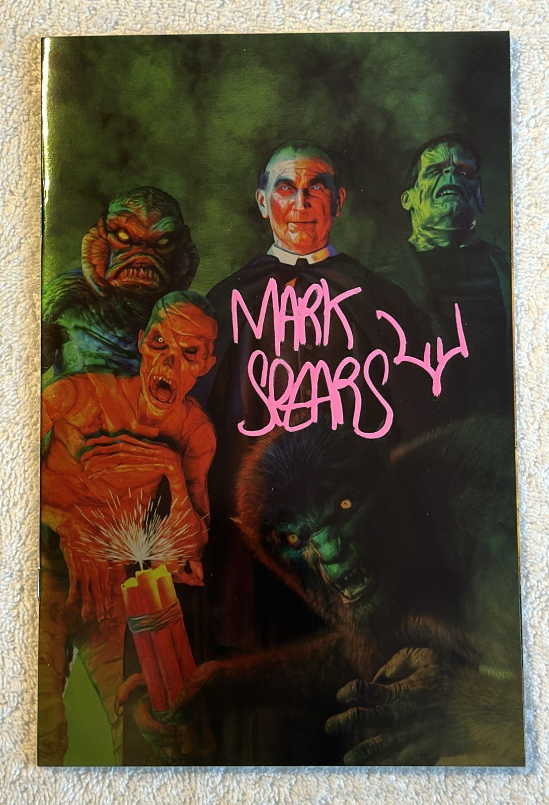 VAMPIRELLA ARMAGEDDON #1 DYNAMITE FOIL VARIANT SIGNED BY MARK SPEARS w/COA