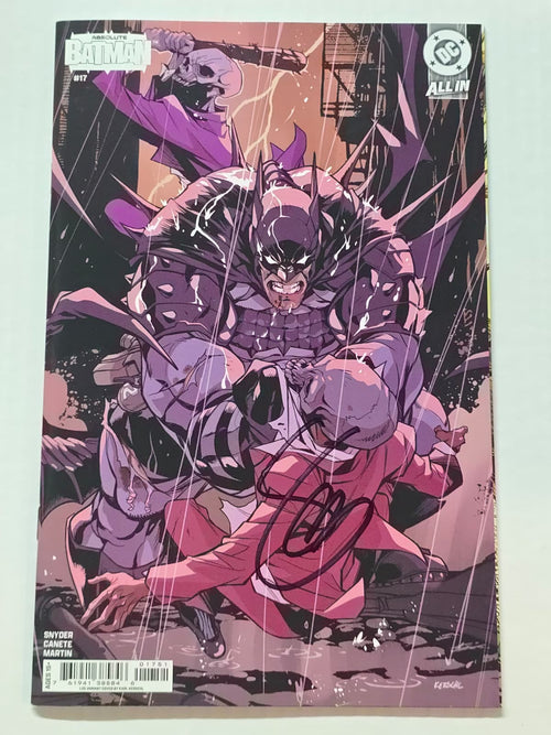 ABSOLUTE BATMAN #17 1ST PRINT 1:25 KARL KERSCHL SIGNED SCOTT SNYDER W/COA NM