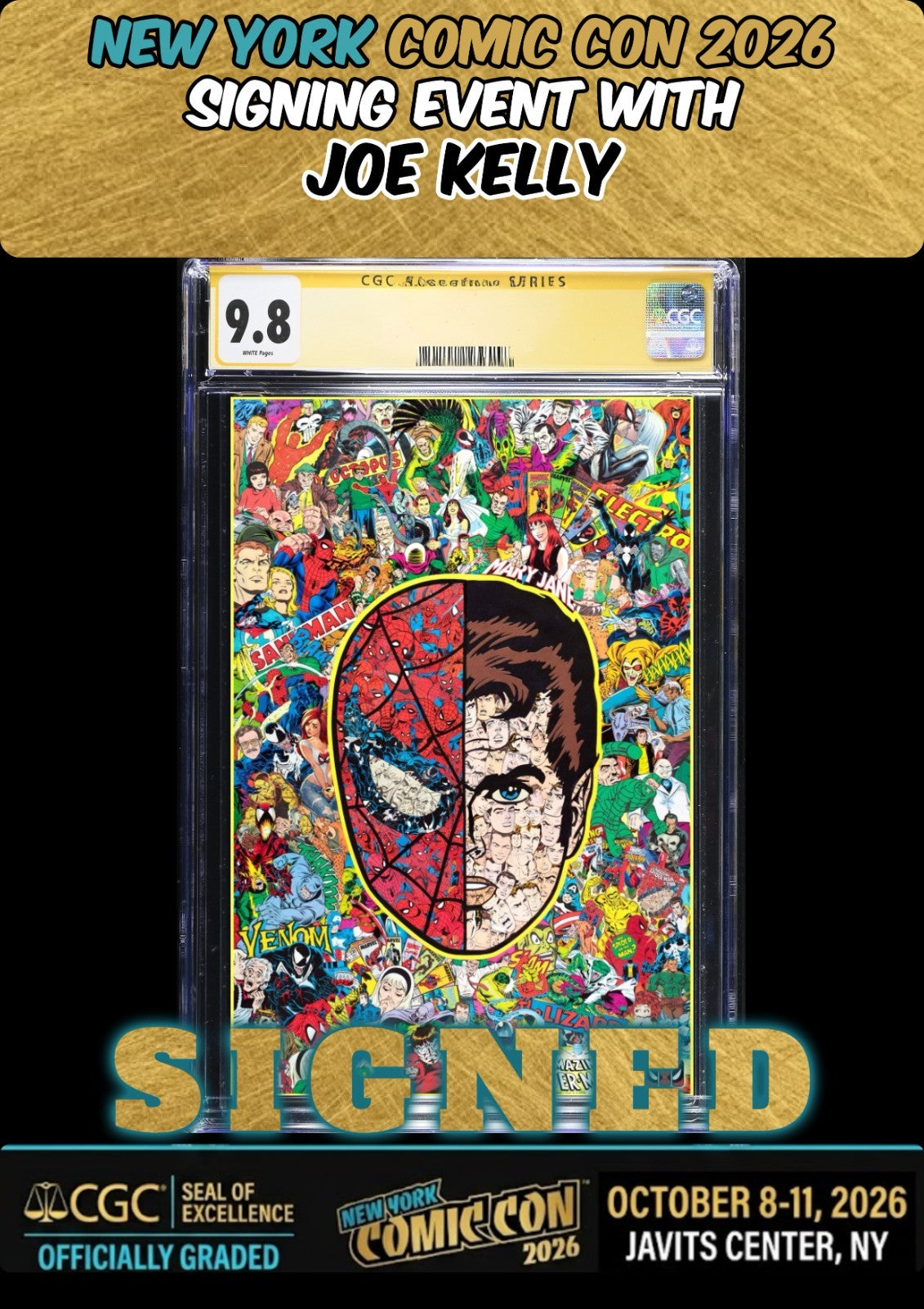 AMAZING SPIDER-MAN #1000 PASCAL GARCIN CGC SS 9.8 SIGNED JOE KELLY NYCC PRESALE