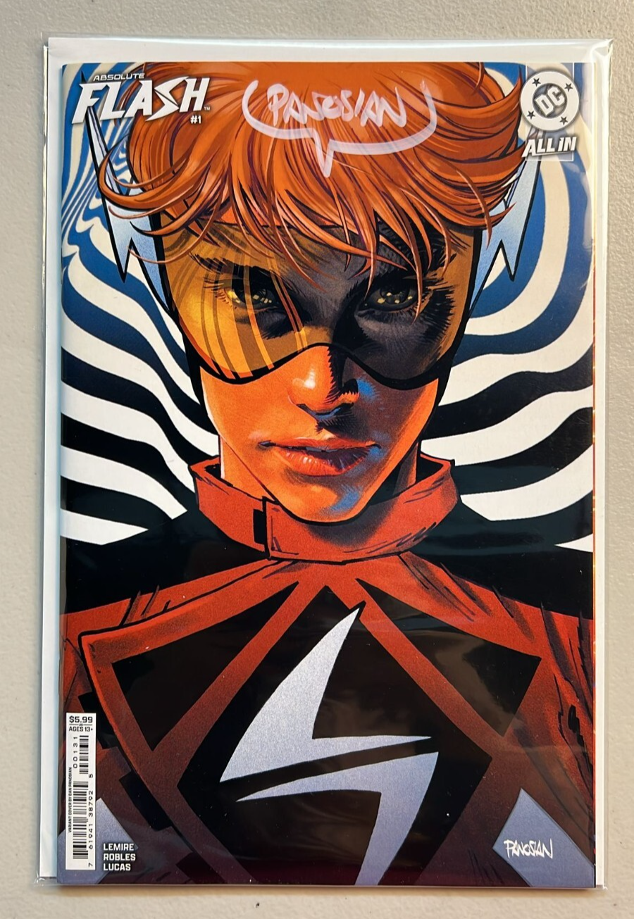 ABSOLUTE FLASH #1 DC COMICS 2025 DAN PANOSIAN VARIANT SIGNED W/COA NM