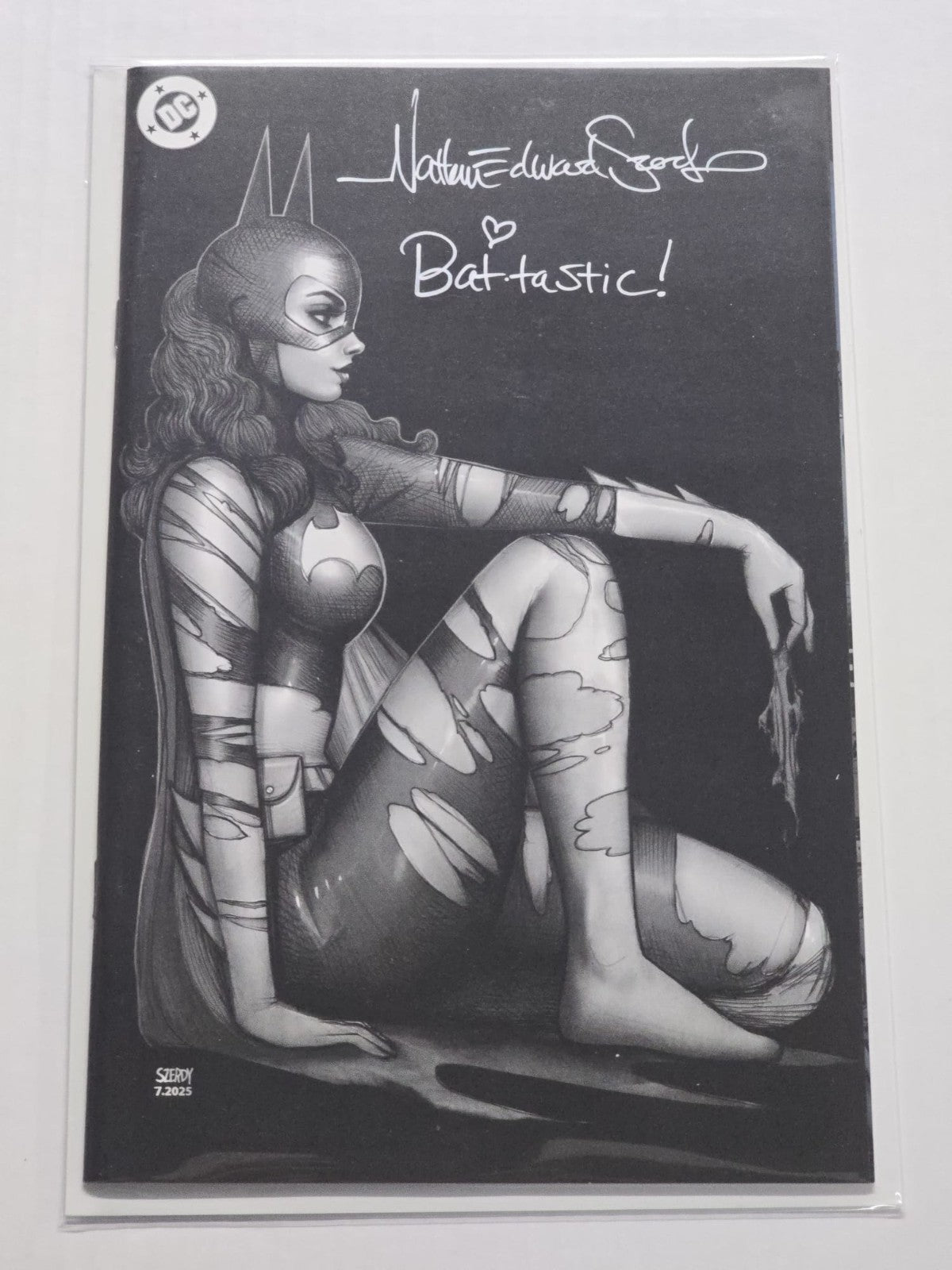 BATMAN #162 B&W VIRGIN EXCLUSIVE NATHAN SZERDY SIGNED W/COA NM