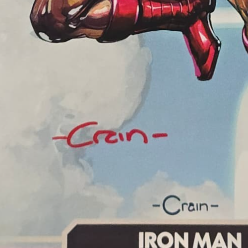 IRON MAN #1 MARVEL COMICS 2026 VARIANT SIGNED BY CLAYTON CRAIN W/COA NM