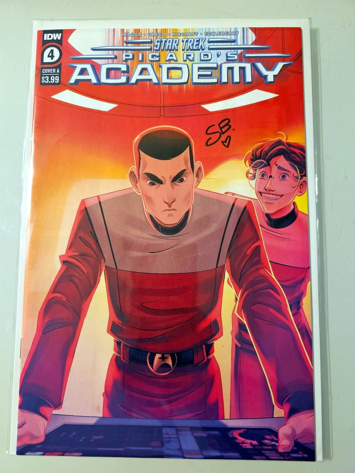 STAR TREK PICARD'S ACADEMY #4 IDW 2024 NM   SIGNED BY SWEENEY BOO W/COA