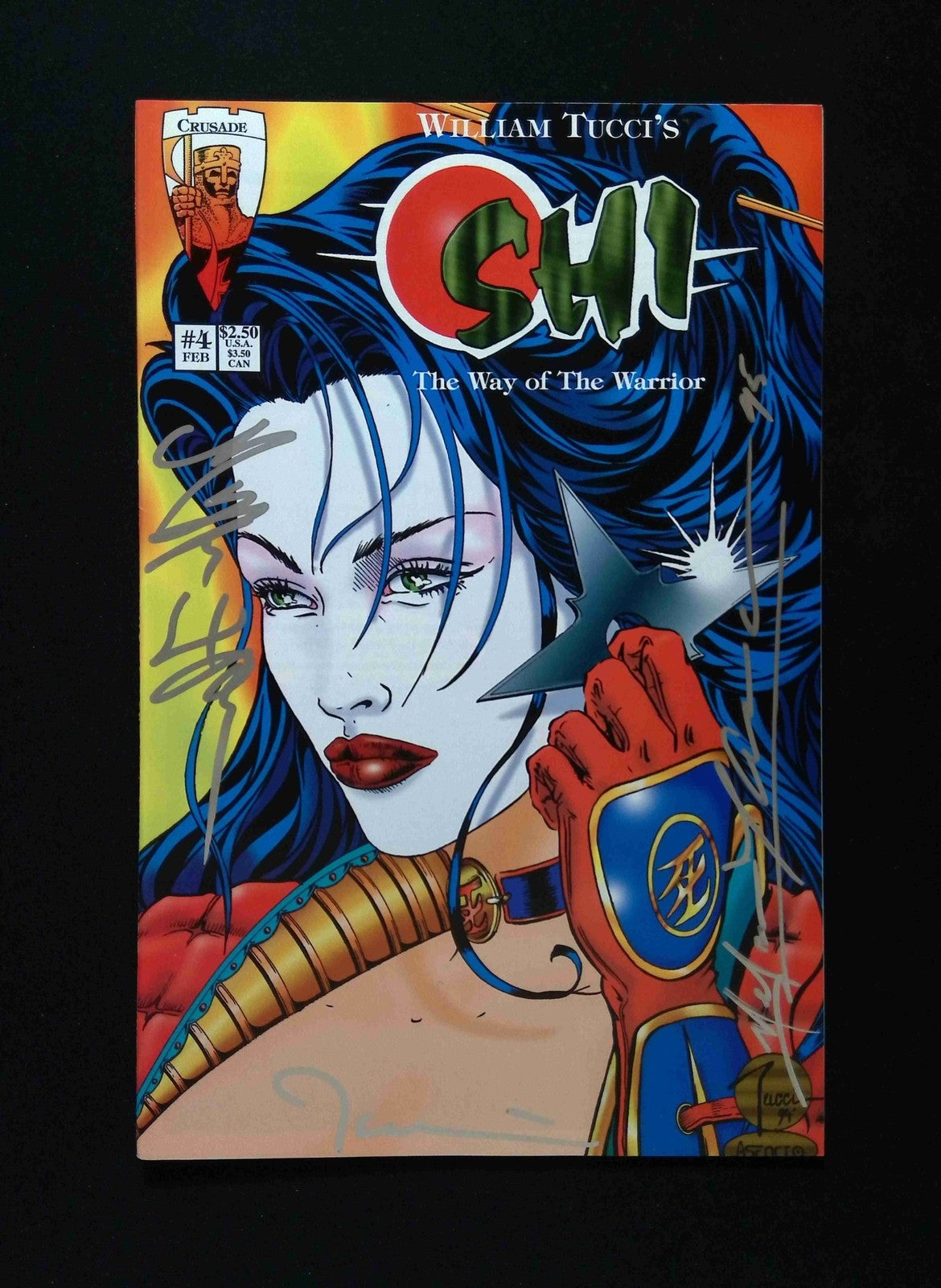 Shi the Way  of the  Warrior #4 CRUSADE 1995 NM- Signed By TUCCI,TUCCI