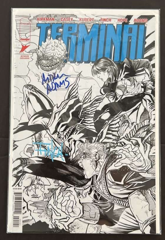 TERMINAL #1 ASHCAN 2X SIGNED DAVID FINCH/ARTHUR ADAMS EXCLUSIVE SET NM W/COA