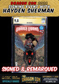 ABSOLUTE WONDER WOMAN #1 2024 HAYDEN SHERMAN SIGNED DRAGONCON CGC SS 9.8 PRESALE