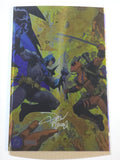 BATMAN DEADPOOL #1 DC DAN MORA FOIL SIGNED BY DAN MORA W/COA NM