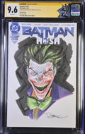 Batman #158 Hush Blank–Joker Sketch by Rafa Sandoval–Signed Original CGC SS 9.6