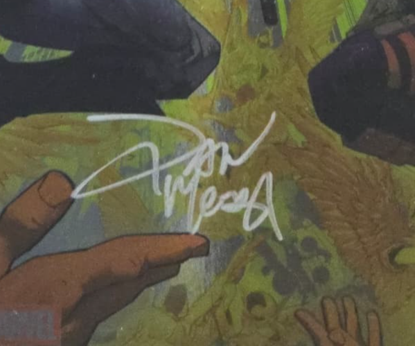 BATMAN DEADPOOL #1 DC DAN MORA FOIL SIGNED BY DAN MORA W/COA NM