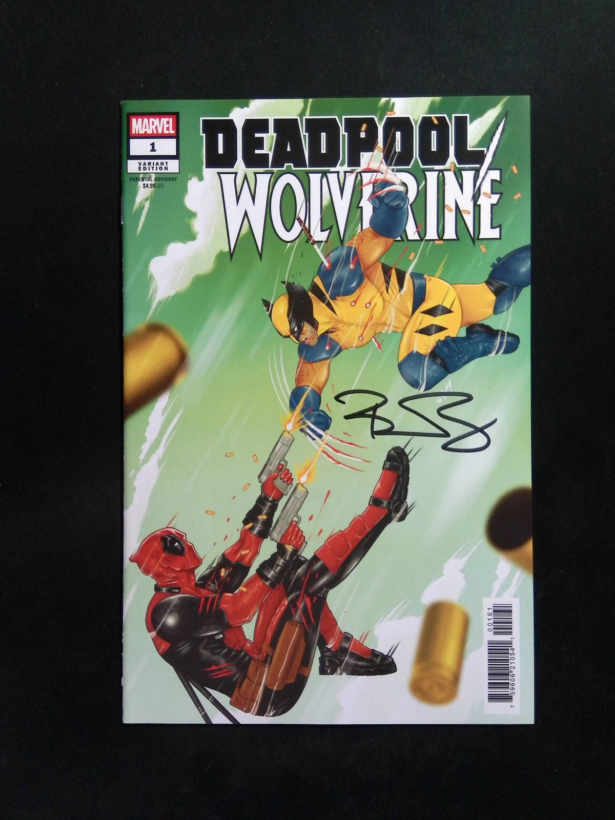 DEADPOOL WOLVERINE  #1 DOALY VARIANT MARVEL 2025 SIGNED BY BEN PERCY W/ COA