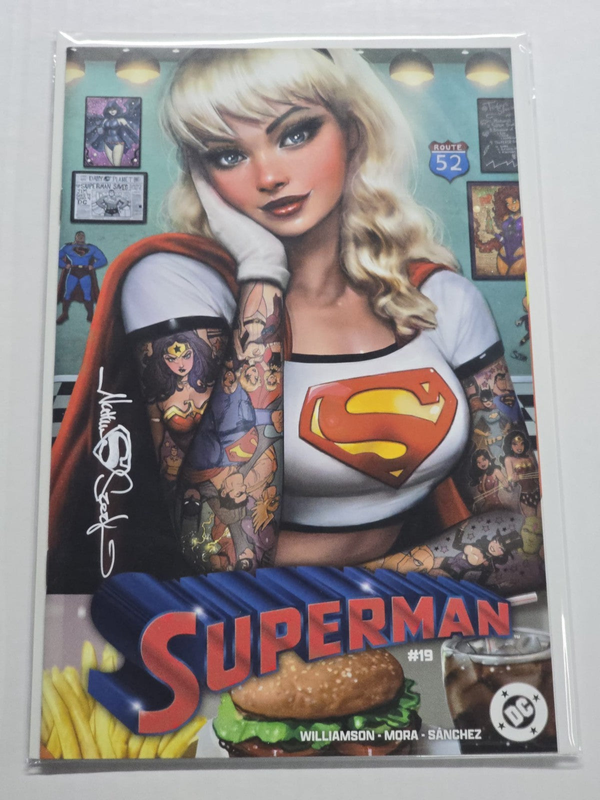 SUPERMAN #19 DC EXCLUSIVE NATHAN SZERDY SIGNED W/COA NM+