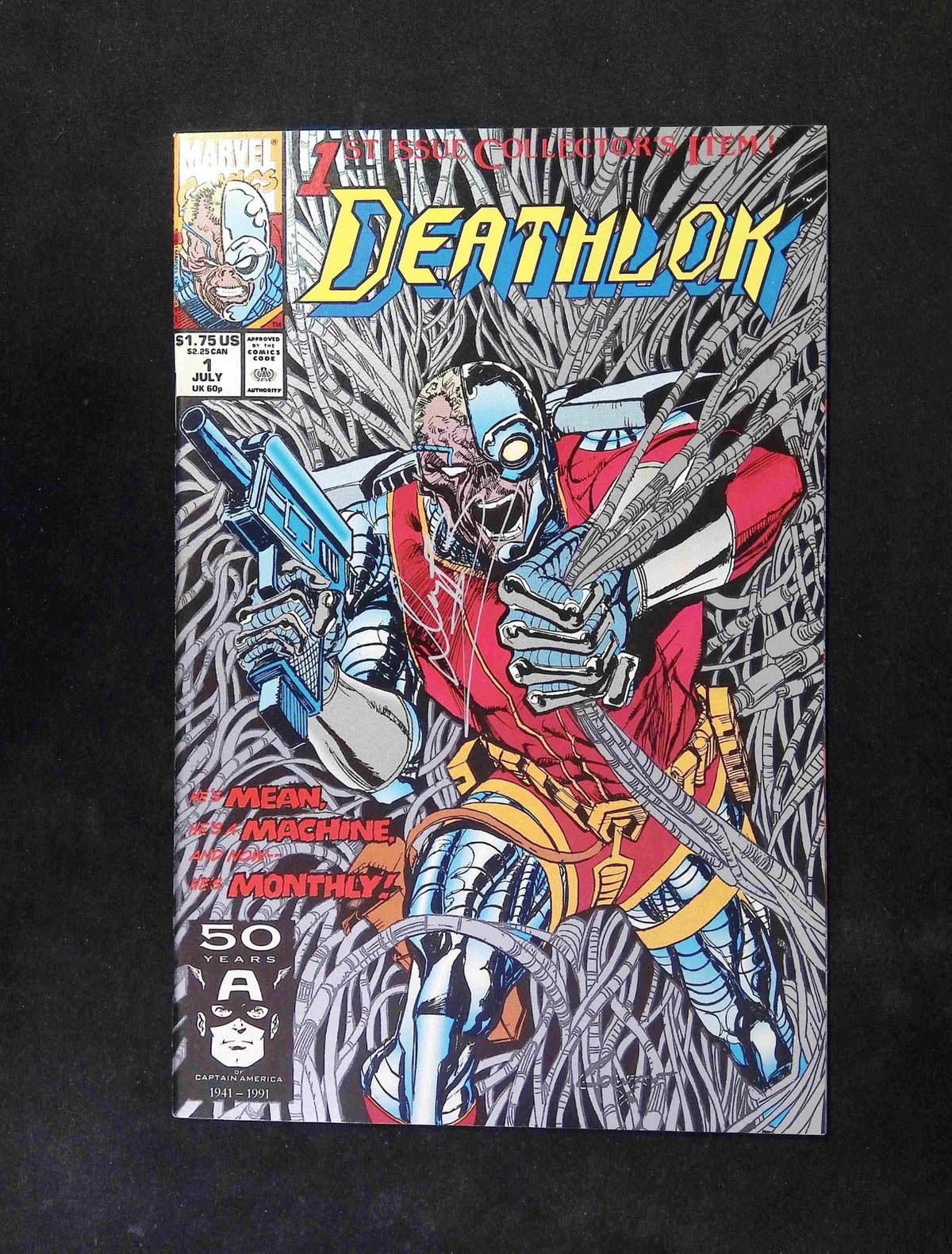 Deathlok #1  MARVEL Comics 1991 NM  Signed By Denys Cowan