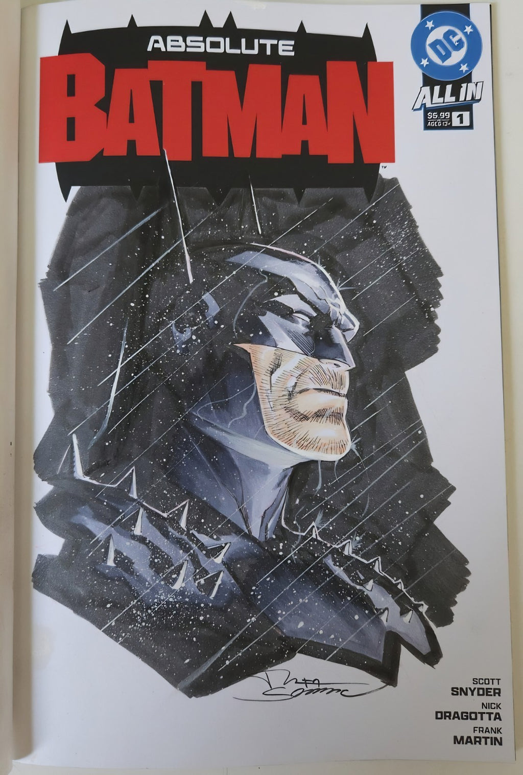Rafa Sandoval Original Sketch • Custom Commission - On Blank Cover - CGC/RAW