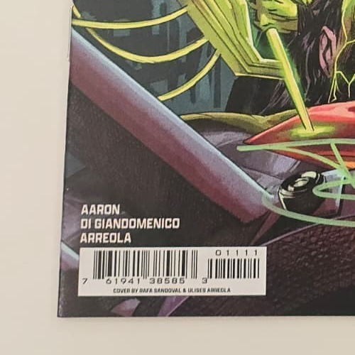 ABSOLUTE SUPERMAN #11 DC 2025 CVR A 1ST PRINT SIGNED BY RAFA SANDOVAL W/COA NM