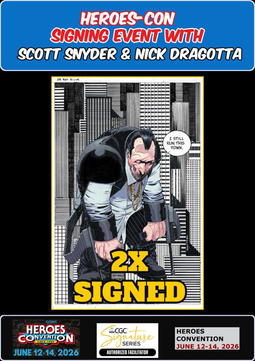 ABSOLUTE BATMAN #21 PENGUIN RAW  SNYDER/DRAGOTTA SIGNED HEROESCON PRESALE NM/COA