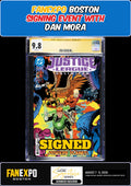 JUSTICE LEAGUE UNLIMITED #20 MAIN CGC SS 9.8 DAN MORA SIGNED FANEXPO PRESALE