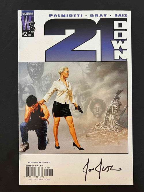 21 DOWN #2  WILDSTORM COMICS 2002 VF/NM  SIGNED BY JOE JUSKO