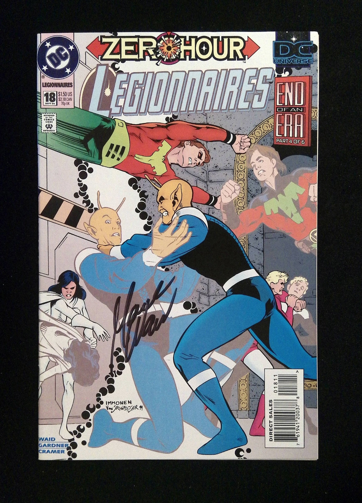 Legionnaires #18  DC Comics 1994 VF/NM  Signed By Mark Waid
