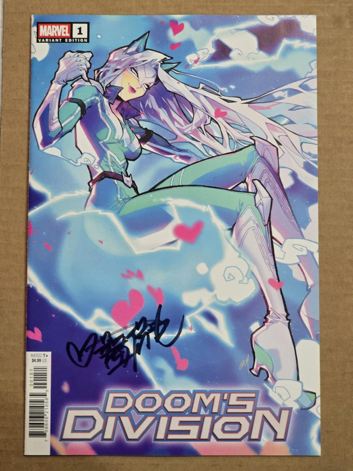 DOOM'S DIVISION #1 MARVEL 2025 ROSE BESCH VARIANT SIGNED NM W/ COA