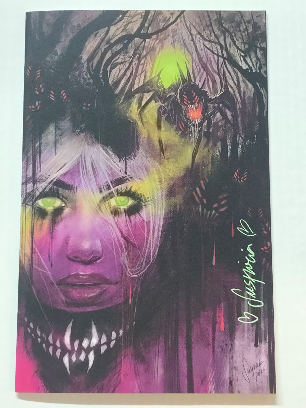 SOMETHING IS KILLING THE CHILDREN #1 VIRGIN VARIANT SIGNED BY SUSPIRIA W/COA NM