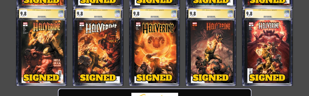 HELLVERINE #1-10 SET MAIN COVER CGC SS 9.8 BEN PERCY PRIVATE SIGNING PRESALE