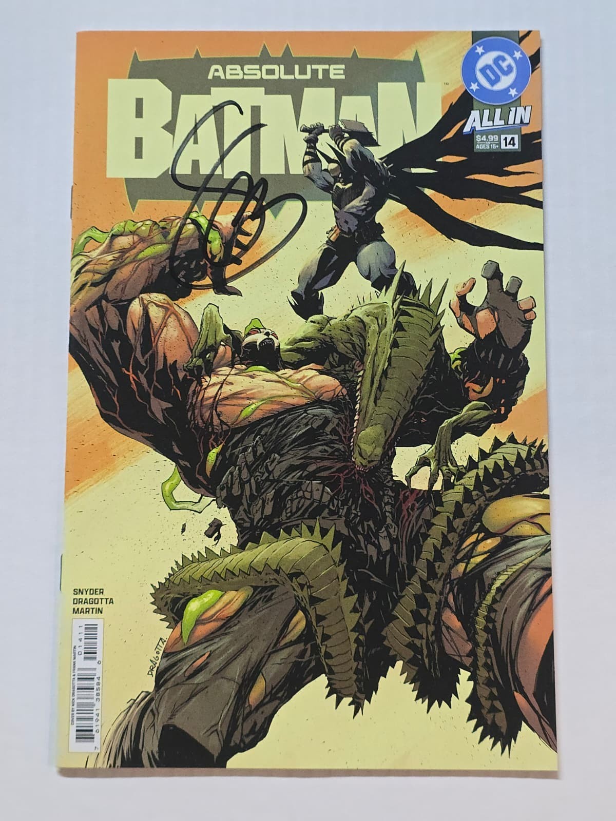 ABSOLUTE BATMAN #14 MAIN COVER DC 2025 1ST PRINT SIGNED SCOTT SNYDER W/COA NM