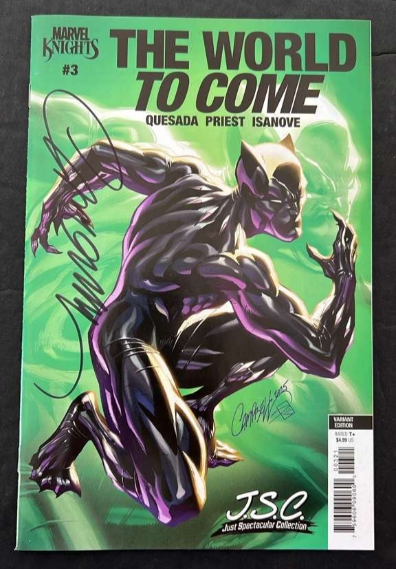 MARVEL KNIGHTS WORLD TO COME #3 2025 VARIANT SIGNED BY J SCOTT CAMPBELL W/COA NM