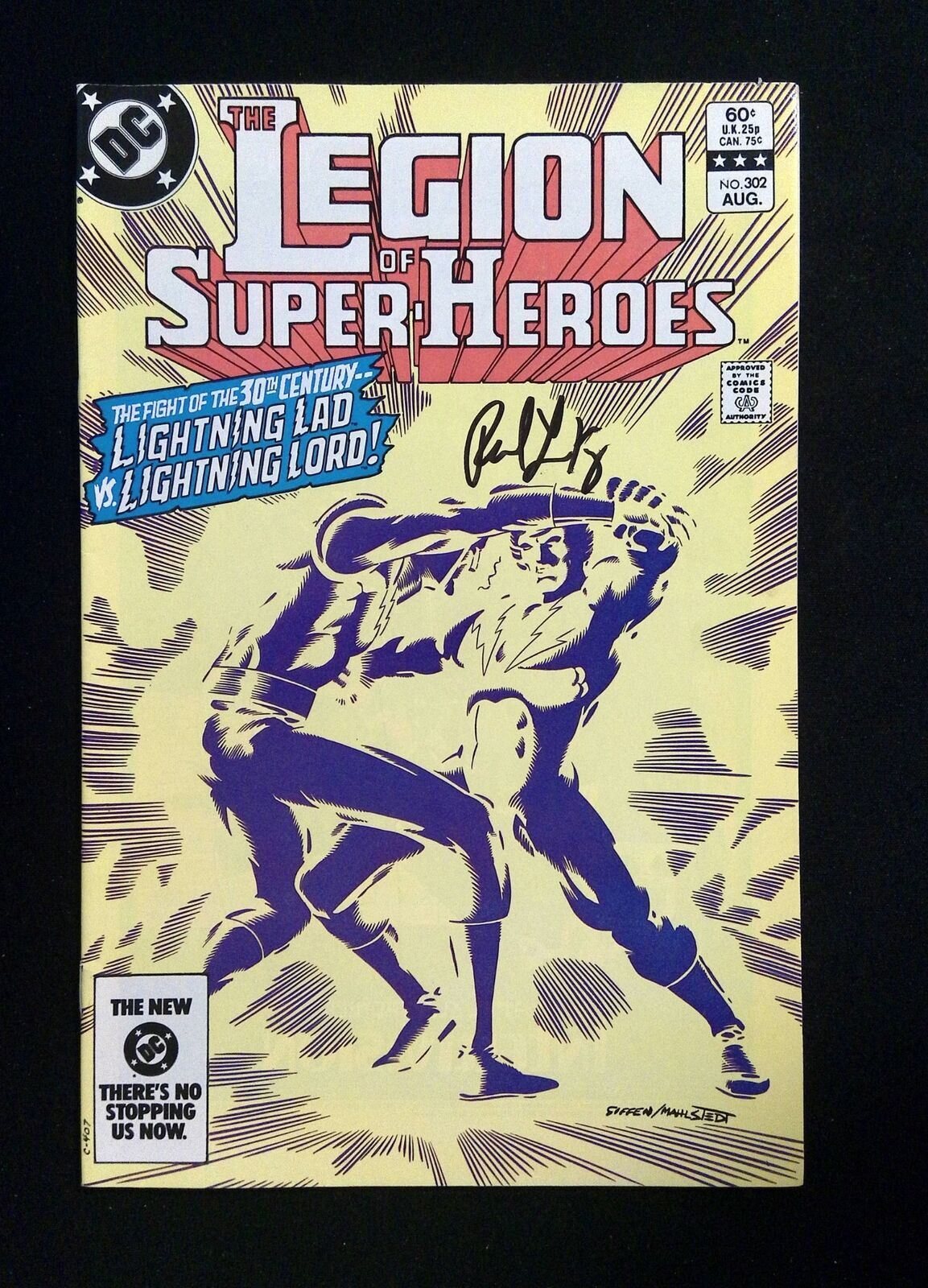 Legion Of Super-Heroes #302 (2ND SERIES) DC 1983 VF+  Signed By  Paul Levitz