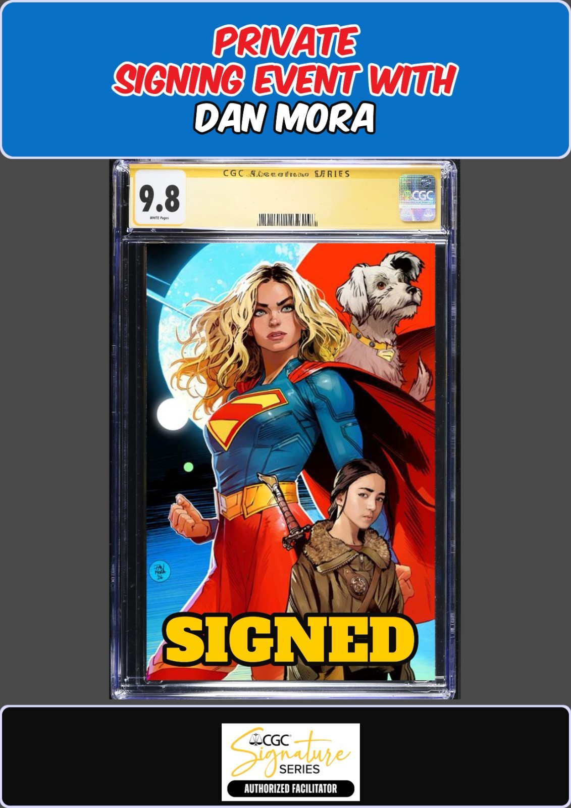 BATMAN SUPERMAN WORLDS FINEST #52 CGC SS 9.8 DAN MORA PRIVATE SIGNING PRESALE