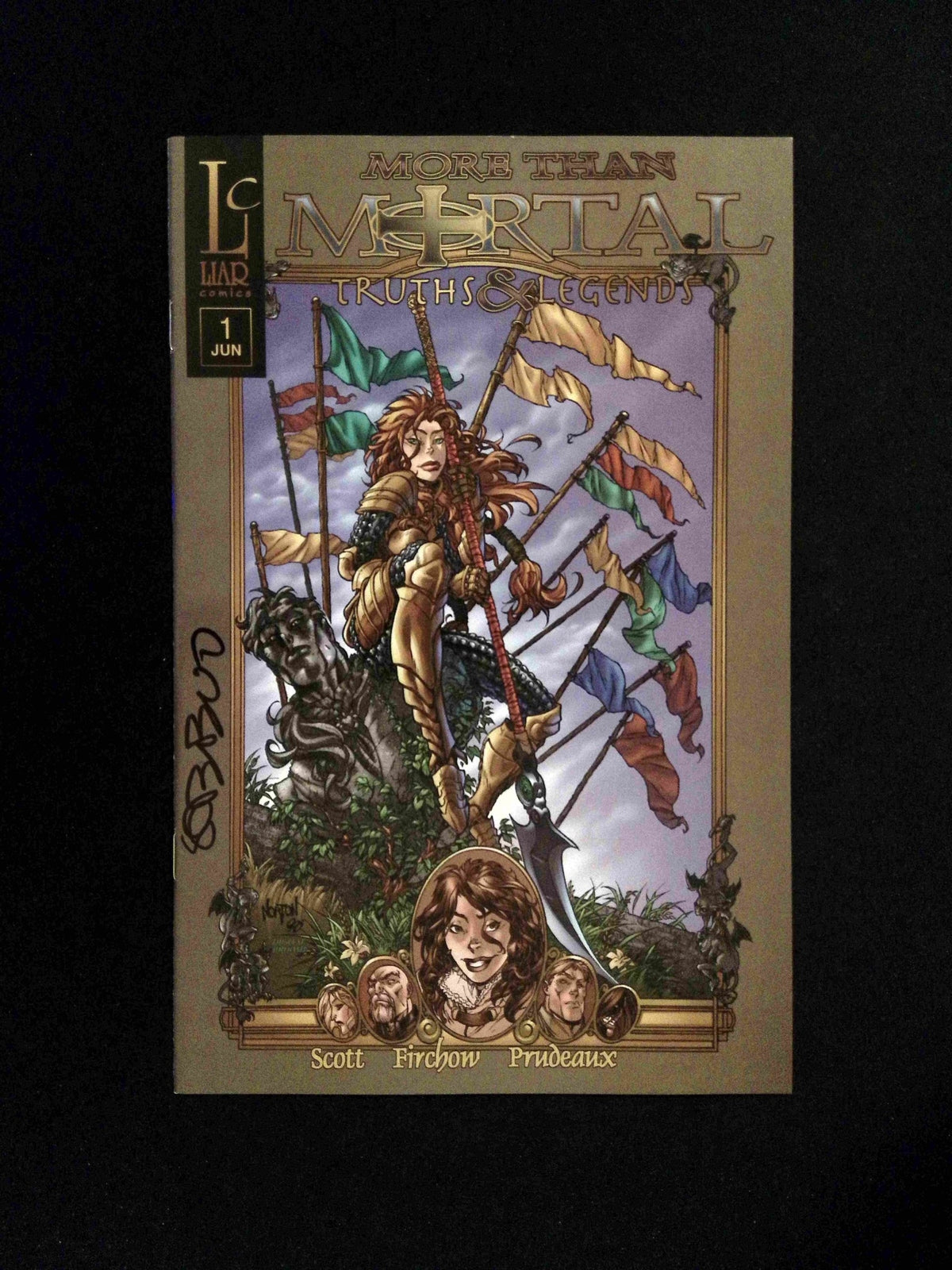 More Than Mortal Truths And Legends #1STORY LIAR 1998 NM SIGNED BY STEVE FIRCHOW