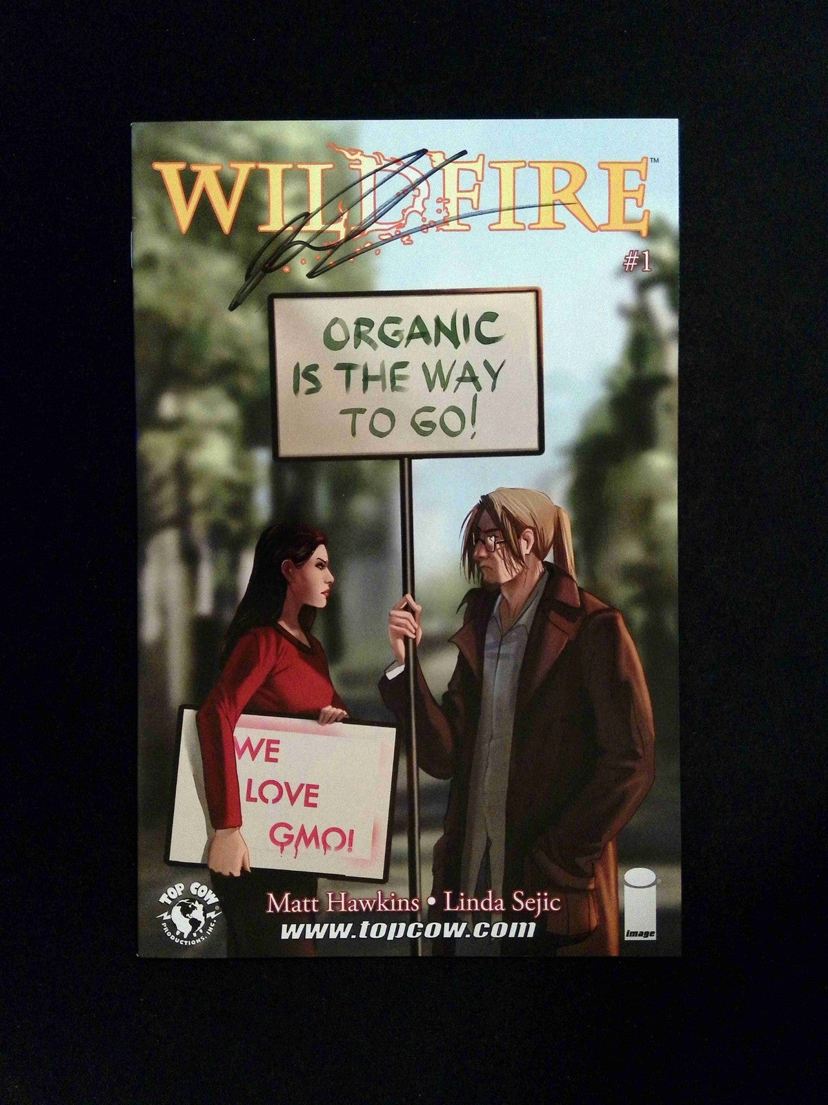 Wildfire #1C  Image Comics 2014 NM-  Signed BY MATT HAWKINS