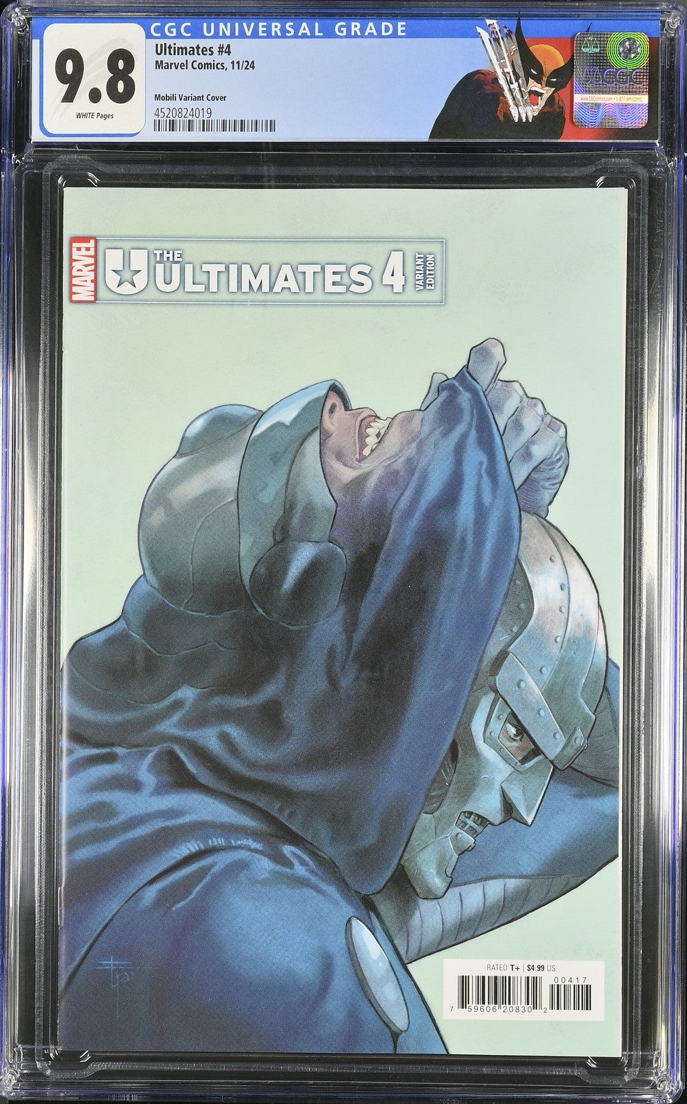 ULTIMATES #4 MARVEL  2024 1:25 FRANCESCO MOBILI VARIANT CGC 9.8 NM CUSTOM LABEL